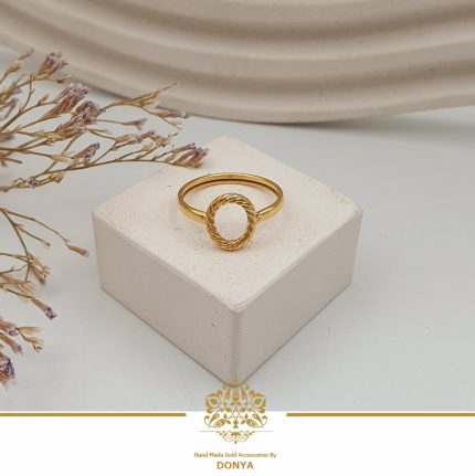 انگشتر مینیمال بیضی